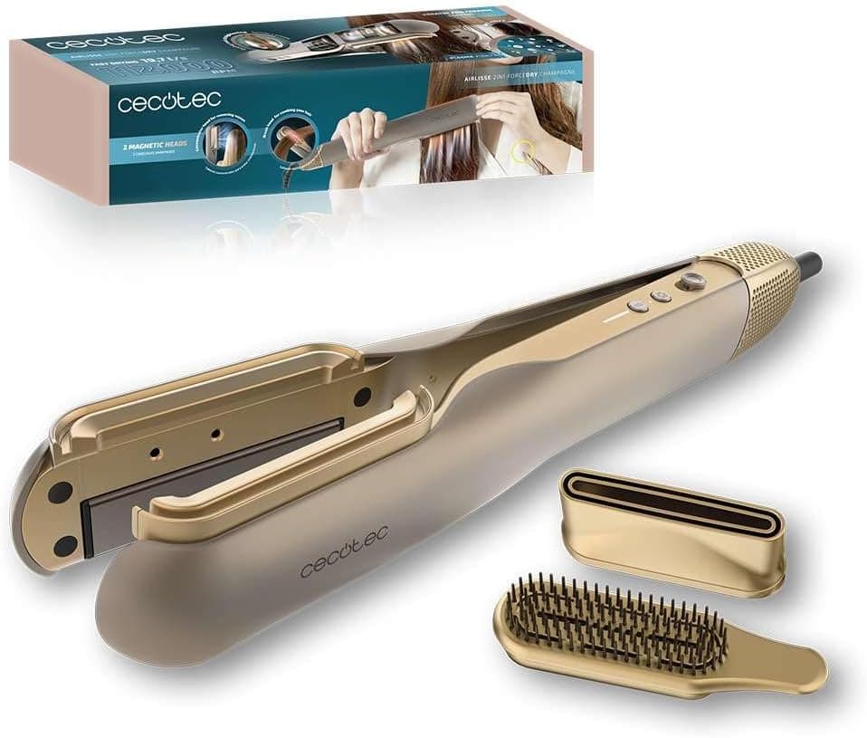 Cecotec AirLisse 2en1 ForceDry Champagne Fer à Lisser