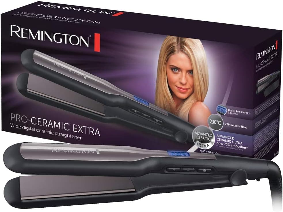 Remington Pro-Ceramic Extra Lisseur Cheveux Plaques Larges 45mm