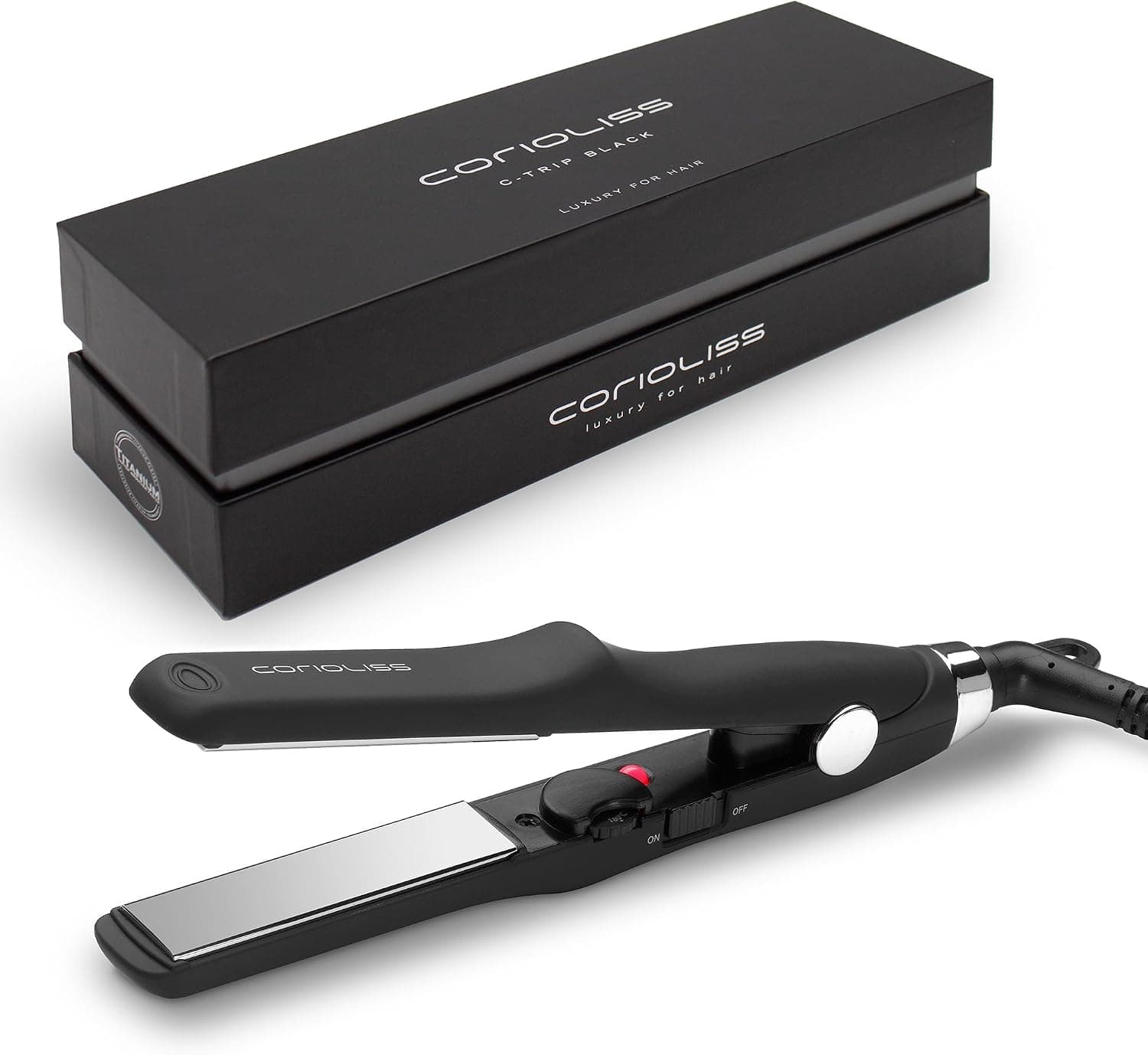 Corioliss C Trip Mini Lisseur Titane Noir