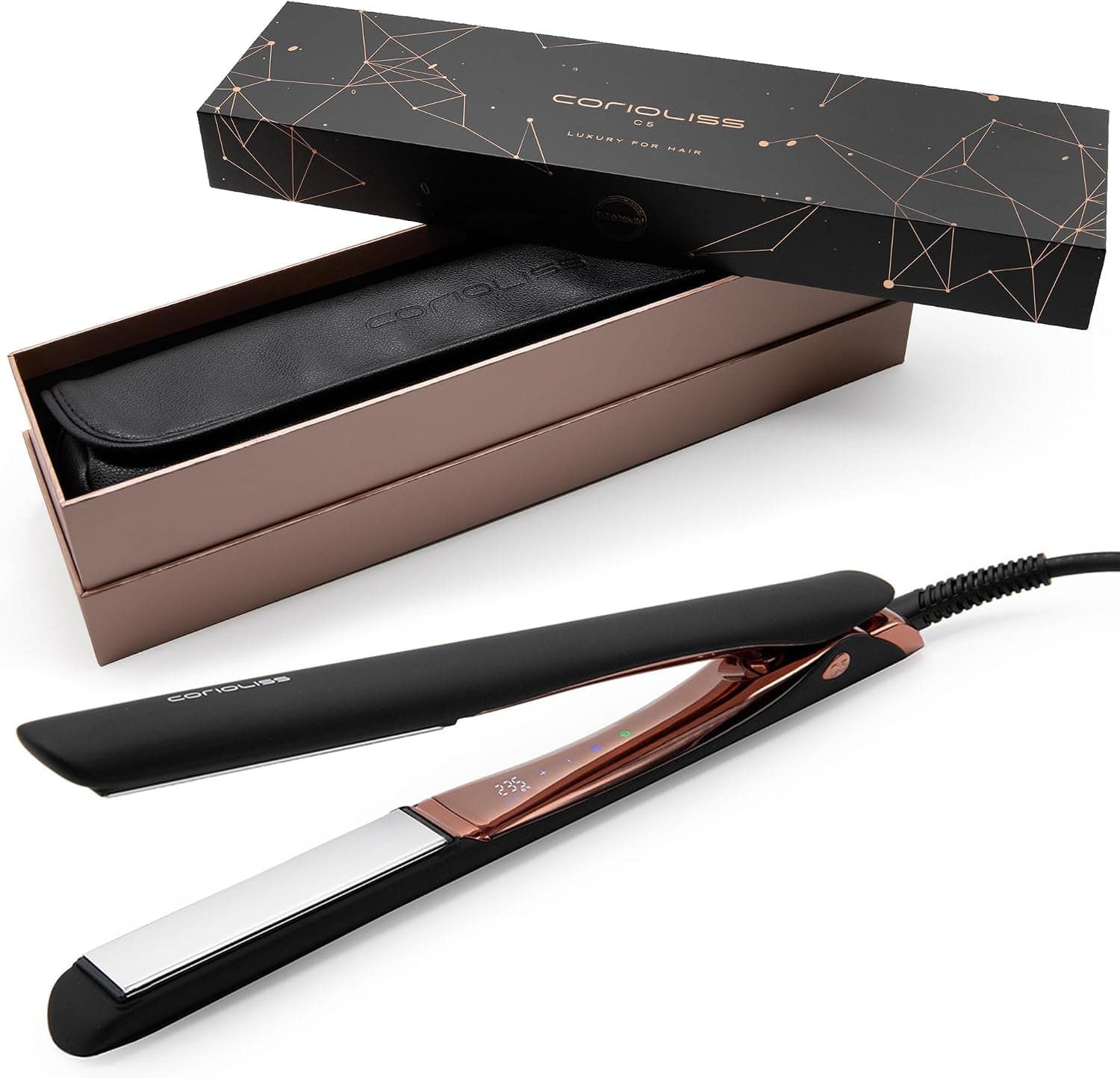 Corioliss C5 Lisseur Professionnel Titane Black Copper
