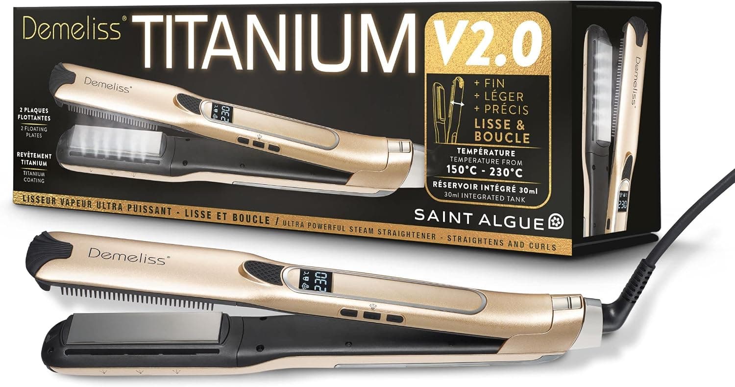 Demeliss Titanium V2.0 Lisseur Vapeur